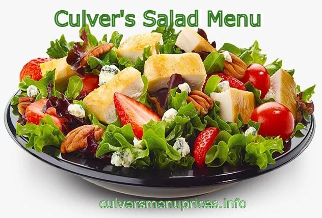 Culver's Salad Menu